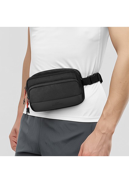 Essen Serisi Suya Dayanıklı 1200D Polyester Kumaş Çapraz Vücut Çantası Siyah
