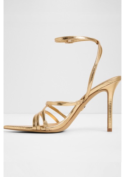 Solania Sandalet Orta Boy Topuklu Sandalet - Sarı modelleri