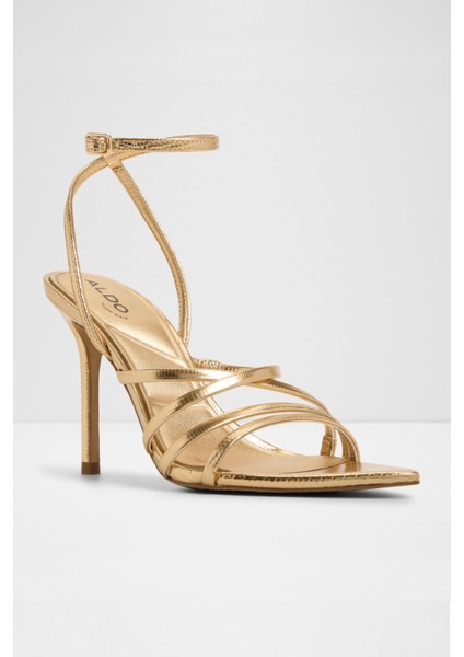 Solania Sandalet Orta Boy Topuklu Sandalet - Sarı fırsatları