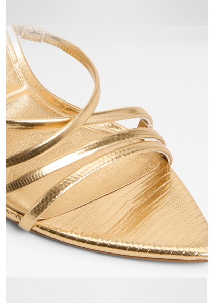 Solania Sandalet Orta Boy Topuklu Sandalet - Sarı indirimleri