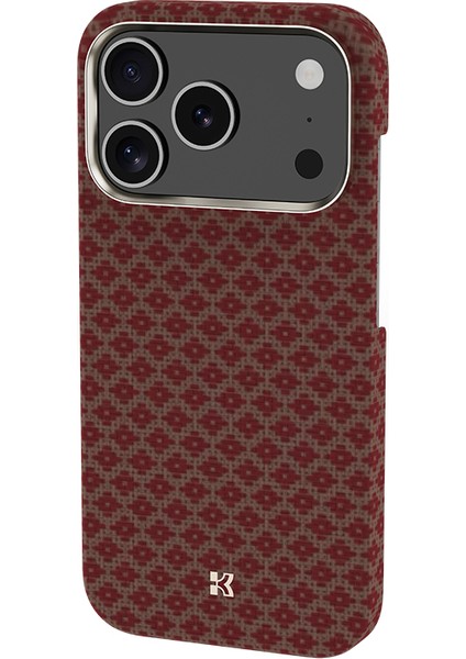 iPhone 17 Pro Max Uyumlu Kılıf M-Safe Şarj Özellikli Armorair Armorgrid Serisi Kevlar Turuncu fırsatları