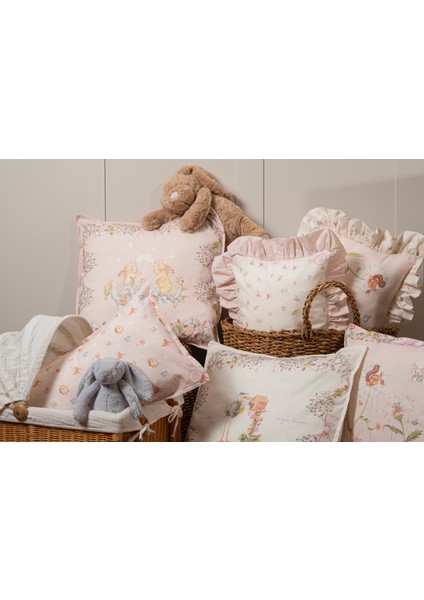 Pamuk Yastık Kılıfı - Büyülü Bahçe / Sevimli Tavşanlar modelleri