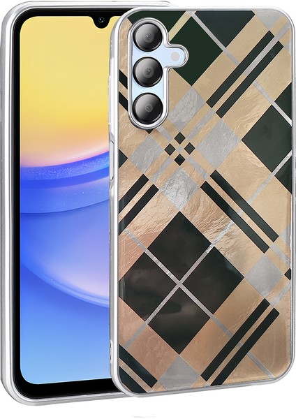 Qep Samsung Galaxy A15 Geometrik Kapak
