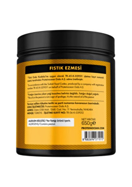 Fıstık Ezmesi 750 gr Katkı Maddesi İçermeyen Doğal Yüksek Proteinli Atıştırmalık modelleri