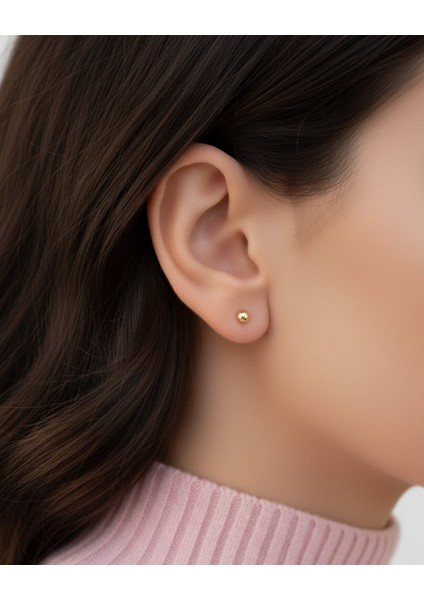 Sade Nokta 14 Ayar Altın Küpe fiyatları