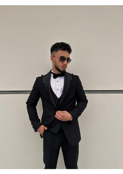 Slim Fit Çıkma Yaka Smokin Damatlık fiyatları