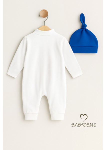 Minik Patron Erkek Bebek Düğmeli Tulum ve Bere Seti – Papyonlu,manşetli Paça, %100 Pamuk Bebek Tulum modelleri