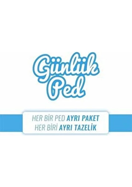 Natural Günlük Ped Uzun 3X32 Adet Organik Pamuk Lifleri ile Gün Boyu Konfor