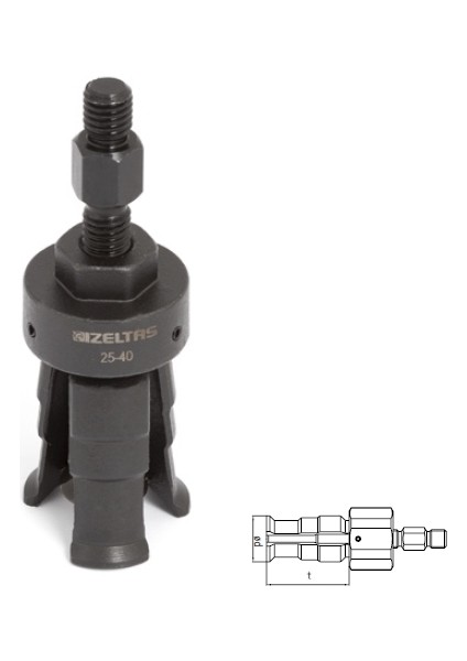 Izeltaş 7120 29 2540 Iç Rulman Çektirme Pensleri - Model B