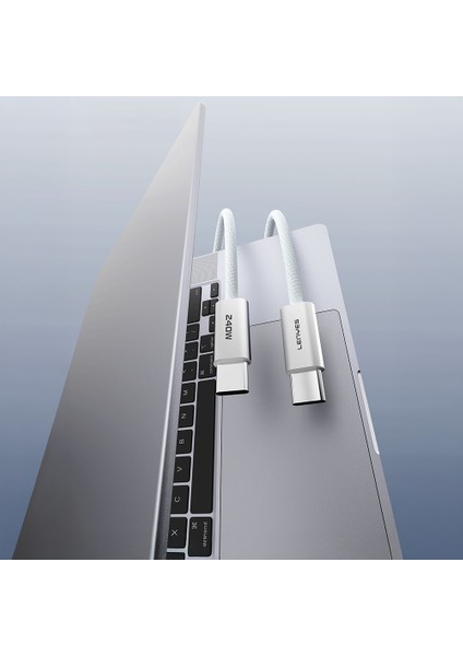 LC550 Type-C To Type-C Hızlı Şarj Özellikli Data ve Şarj Kablosu 240W 1m Beyaz modelleri