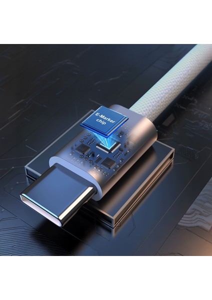 LC550 Type-C To Type-C Hızlı Şarj Özellikli Data ve Şarj Kablosu 240W 1m Beyaz indirimleri