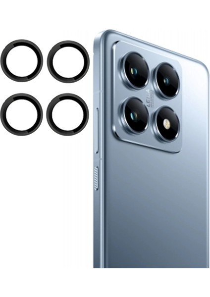 Msa-Shop Joko Xiaomi Mi 14T Pro Pvd Metal Kamera Lens - Siyah