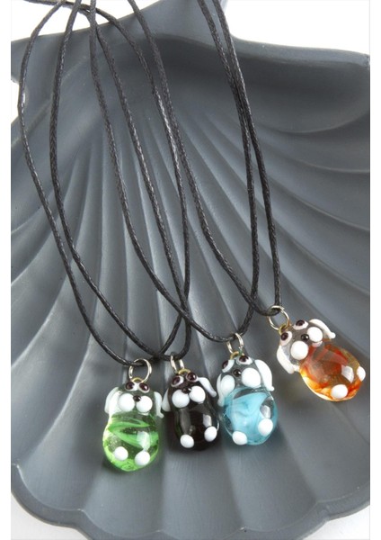 Msa-Shop Köpek Cam Kolye-Renkli modelleri