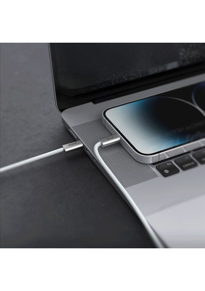 LC551 Type-C To Lightning Hızlı Şarj Özellikli Data ve Şarj Kablosu 27W 1m Beyaz fiyatları