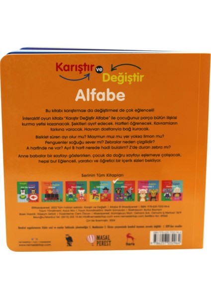 Karıştır Değiştir - Alfabe (Hareketli Kitap) fırsatları
