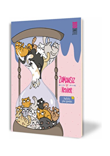 Kum Saati Zamansız Ajanda 15x21.5 cm Çok Renkli 244 Sayfa Eğlenceli Tasarım