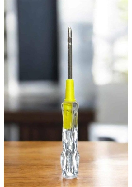 Wizard Test Cihazı Kontrol Kalemi Çift Başlıklı Şeffaf Elektrik Testi