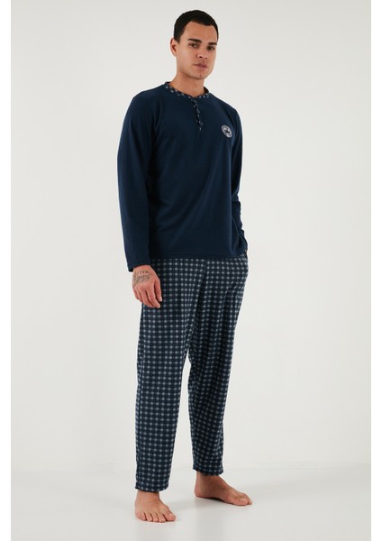 Ekoseli Yumuşak Dokulu Regular Fit Uzun Kollu Pijama Takımı Erkek Pijama Takımı 609611030 indirimleri
