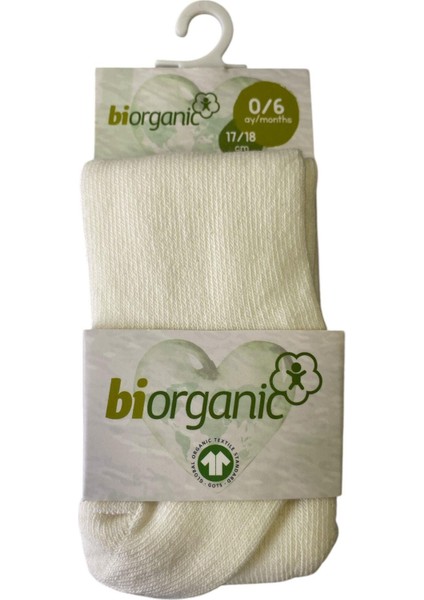 Organik Çorap Külotlu Basic Ekru