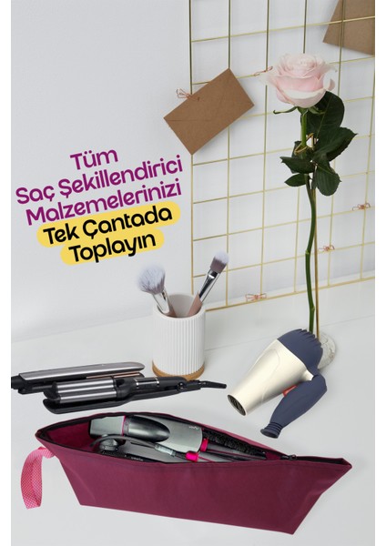 Saç Şekillendirici Düzenleyici Çok Amaçlı Organizer Makyaj & Seyahat Çantası fiyatları