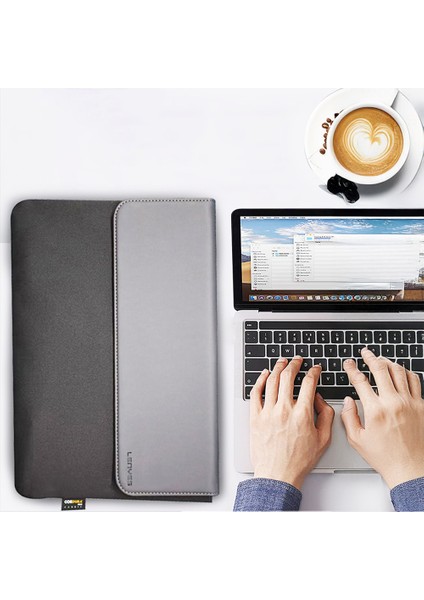 LB503 Darbe Emici Su Geçirmez Pu Cordura Kumaş 13-14 Inç Laptop Çantası Siyah fiyatları