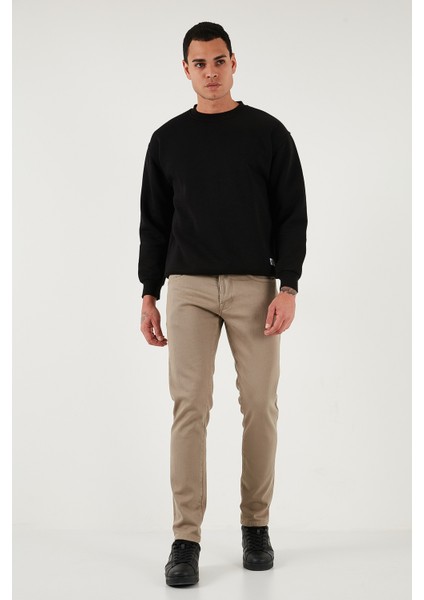 Streç Pamuklu Slim Fit Normal Bel Dar Paça Jeans Erkek Kot Pantolon 1115C24NAPOLI