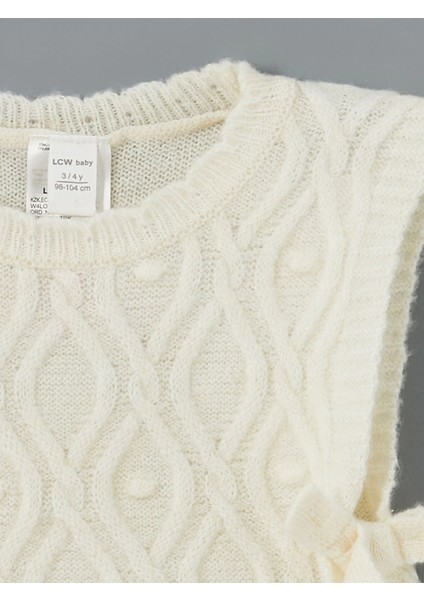 Lcw Kids Ekru Bisiklet Yaka Kız Bebek Süveter fiyatları