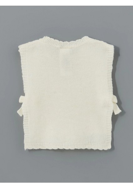 Lcw Kids Ekru Bisiklet Yaka Kız Bebek Süveter modelleri