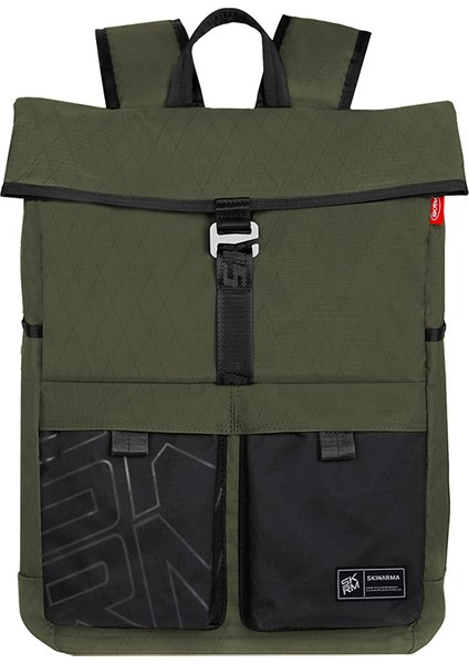 Jager Serisi Naylon Scout Sırt Çantası Laptop ve Aksesuar Bölmeli Yeşil