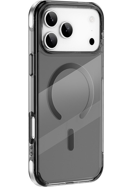 iPhone 17 Pro Max Uyumlu Kılıf M-Safe Özellikli Wiwu MCC-702 Titanyum Pro Serisi Sert Pc Kapak Siyah fiyatları