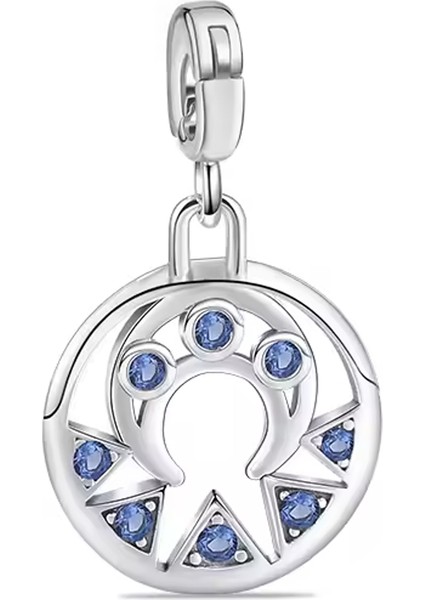 Madalyon Ay Sallantılı Me Serisi Gümüş Charm