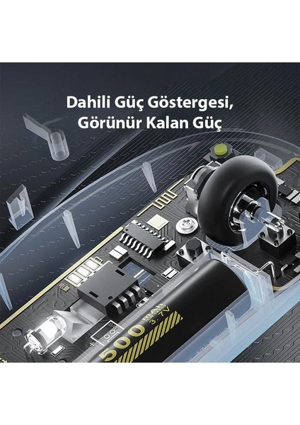 Zhltools X5 Kablosuz Fare, Şarj Edilebilir Sessiz Kullanım 2.4g Transparan USB Mouse fiyatları