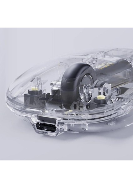 Zhltools X5 Kablosuz Fare, Şarj Edilebilir Sessiz Kullanım 2.4g Transparan USB Mouse fırsatları