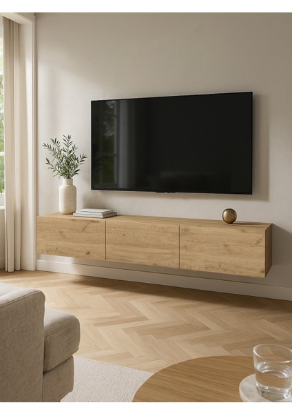 Cercei Tv Standı, Tv Sehpası 180 cm Sepet - Modern Tv Ünitesi