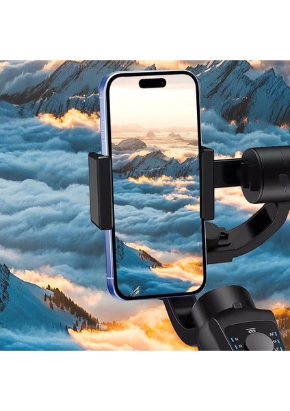 Go Des Gd-S5 3 Eksen El Tipi Yüz Tanıma Takip Özellikli LED Işıklandırmalı Gimbal Stabilizatör Siyah modelleri