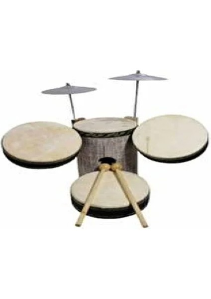 Bateri Davul Set El Yapımı Deri Eğitici Oyuncak Çocuklar İçin 8-12 Yaş Aralığına Uygun modelleri
