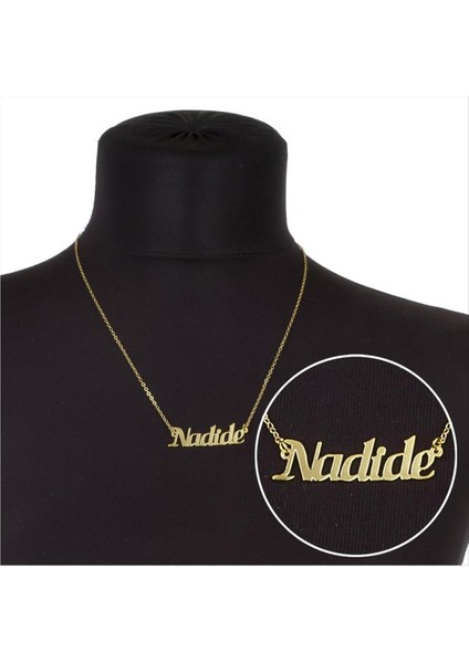 Msa-Shop Nadide Isimli Kolye -Sarı fiyatları