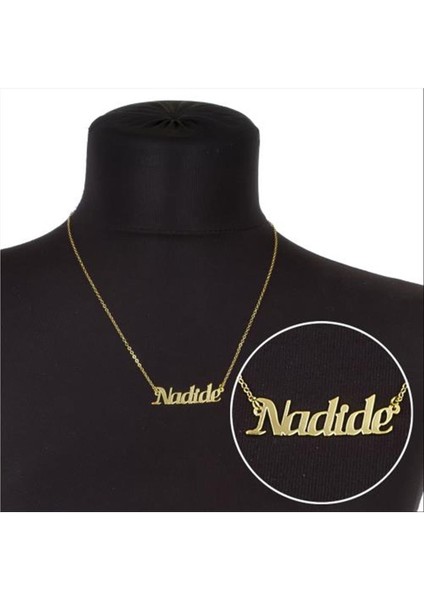 Msa-Shop Nadide Isimli Kolye -Sarı modelleri