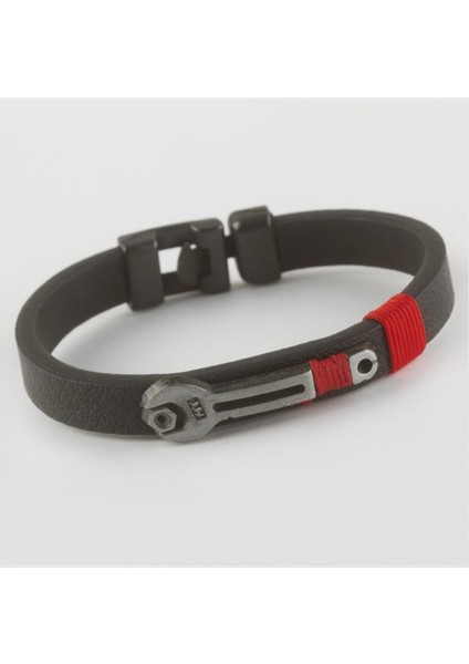 Msa-Shop Anahtar Figürlü Kaliteli Suni Deri Bileklik-Siyah fiyatları