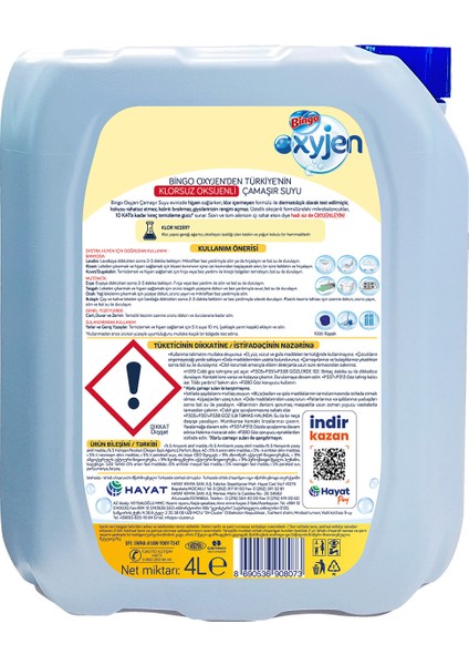 Oksijenli Çamaşır Suyu Limon Kokulu 4 l fiyatları