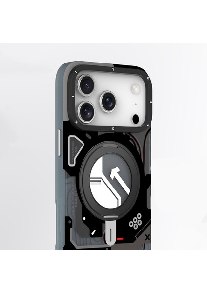 iPhone 17 Pro Uyumlu Kılıf M-Safe Şarj Özellikli Youngkit Starship Serisi Kapak Siyah fiyatları