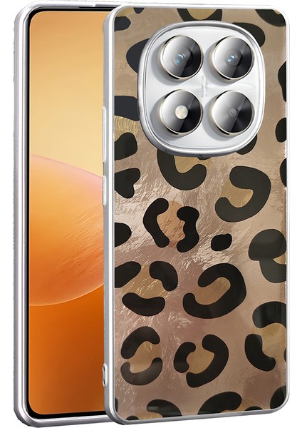 Qep Xiaomi Redmi Note 14 Pro Plus Gold Leopar Kapak