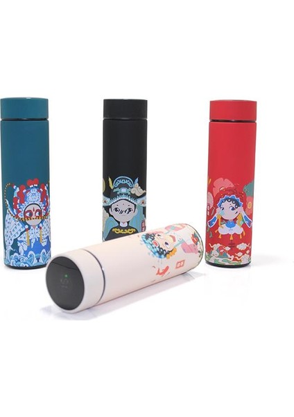 1 Adet Dijital Göstergeli Paslanmaz Çelik Termos