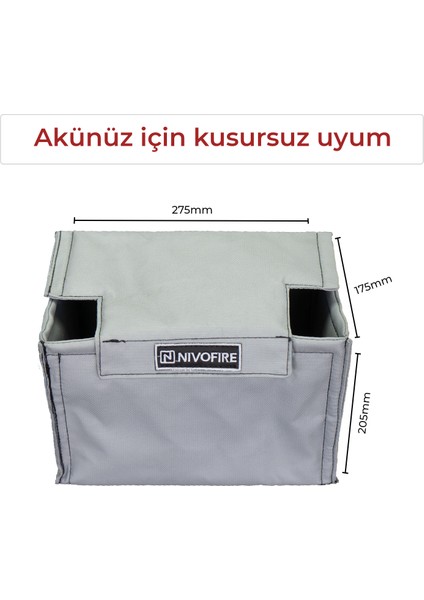 Akü Muhafaza Kılıfı - Gri- 70AH-72AH-74AH-76AH Amper Uyumlu fırsatları