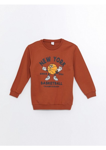 Lcw Kids Turuncu Bisiklet Yaka Erkek Bebek Sweatshirt ve Eşofman Alt 2'li fiyatları