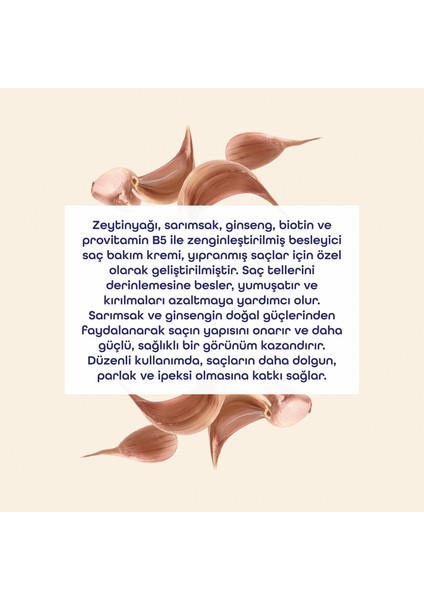 Sarımsaklı Saç Bakım Kremi-Yıpranmış Saçlar Için modelleri