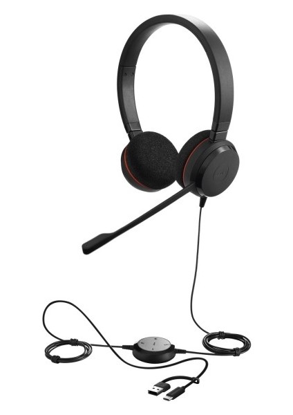 Evolve 20 Duo Usb-C/a Ms Mikrofonlu Kulak Üstü Kulaklık