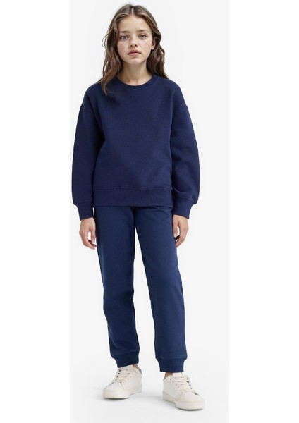 Kız Çocuk Standart Fit Basic Düz Beli Lastikli Okul Jogger Eşofman Altı Y1226A625AU modelleri