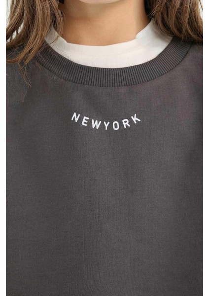 Kız Çocuk 3'lü Takım Kısa Kollu Tişört Baskılı Kolsuz Üst Beli Lastikli Etek E1867A825SM fırsatları