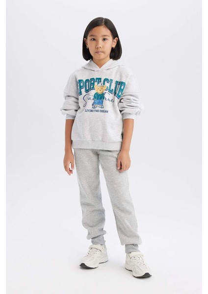 Kız Çocuk Basic Düz Jogger Eşofman Altı D7009A824WN